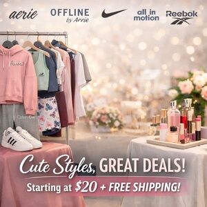 NWOT FREE SHIPPING + LOW STARTS WITH BRANDS LIKE NIKE AERIE AND MUCH MORE
